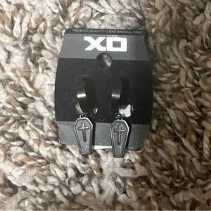 XO Coffin Earrings
